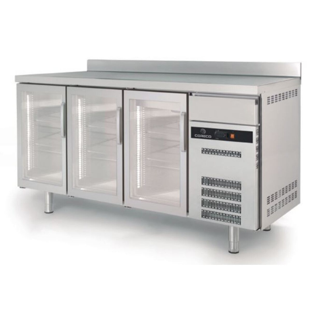 Arrière bar 600 positif S-Line - 3 portes vitrées - CORECO - FSRV-200-S