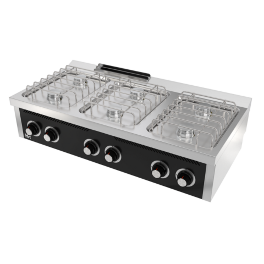 Fourneau "basic" 6 feux vifs s/600 á poser - HR FAINCA - CB6F600S