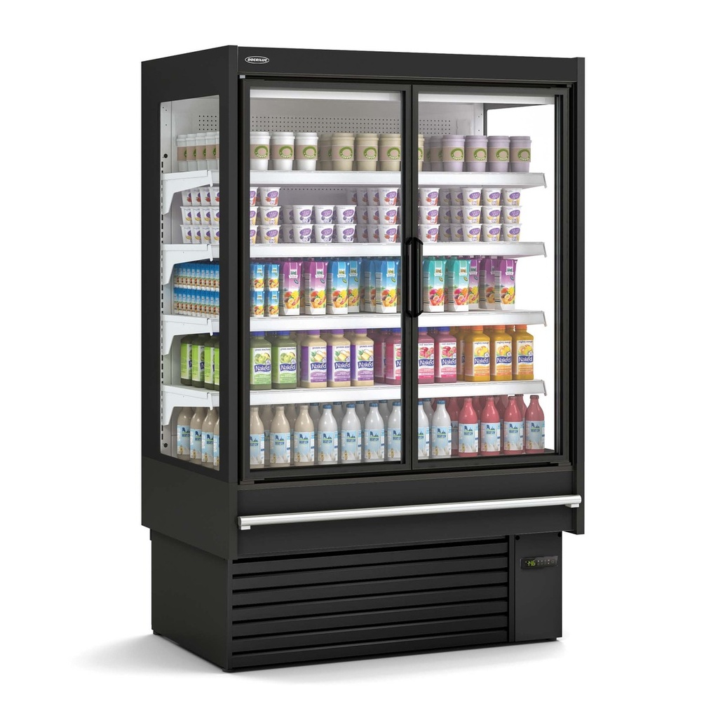 [DG1-18-H1-LE] Vitrine murale gamme CEDAR DG (avec portes)  Profondeur 1 (797mm) Côtés panoramiques LE - DOCRILUC - DG1-18-H1-LE