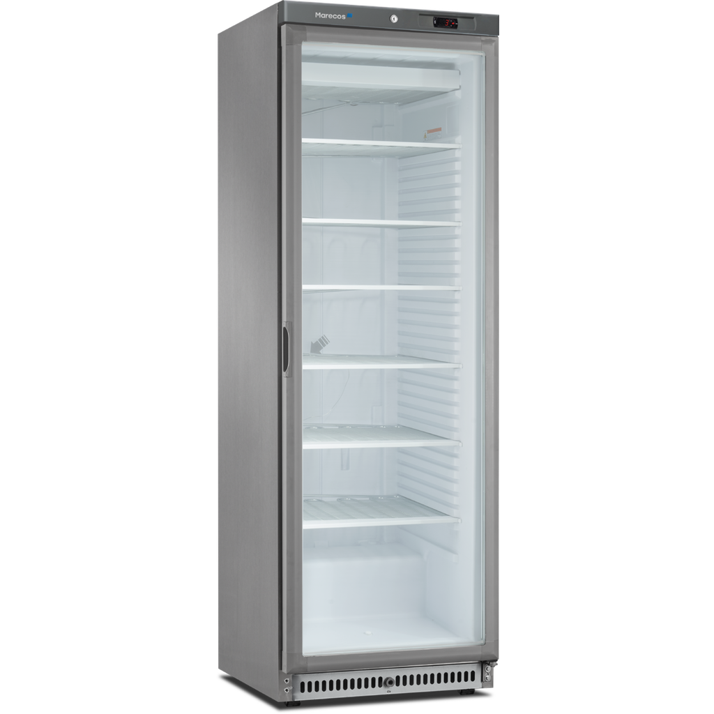 Armoire Série 430 Négative 1 porte - Extérieur Inox - Porte vitrée - MARECOS - ACE-430-CS-A-PV