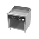 Fry top électrique 800 sur placard 750 chromée - HR FAINCA - FTE7508ECR