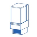Vitrine service arrière 3 étagères réfrigérée - DOCRILUC - VV-6-6-R