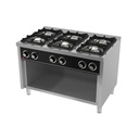 Fourneau 6 feux vifs s/750  sur placard - HR FAINCA - C6F750E