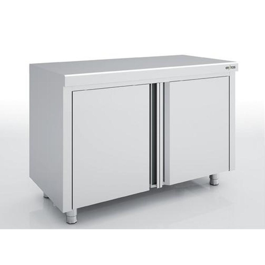 Meuble neutre en inox - Portes battantes - ERATOS - MNB60-80C
