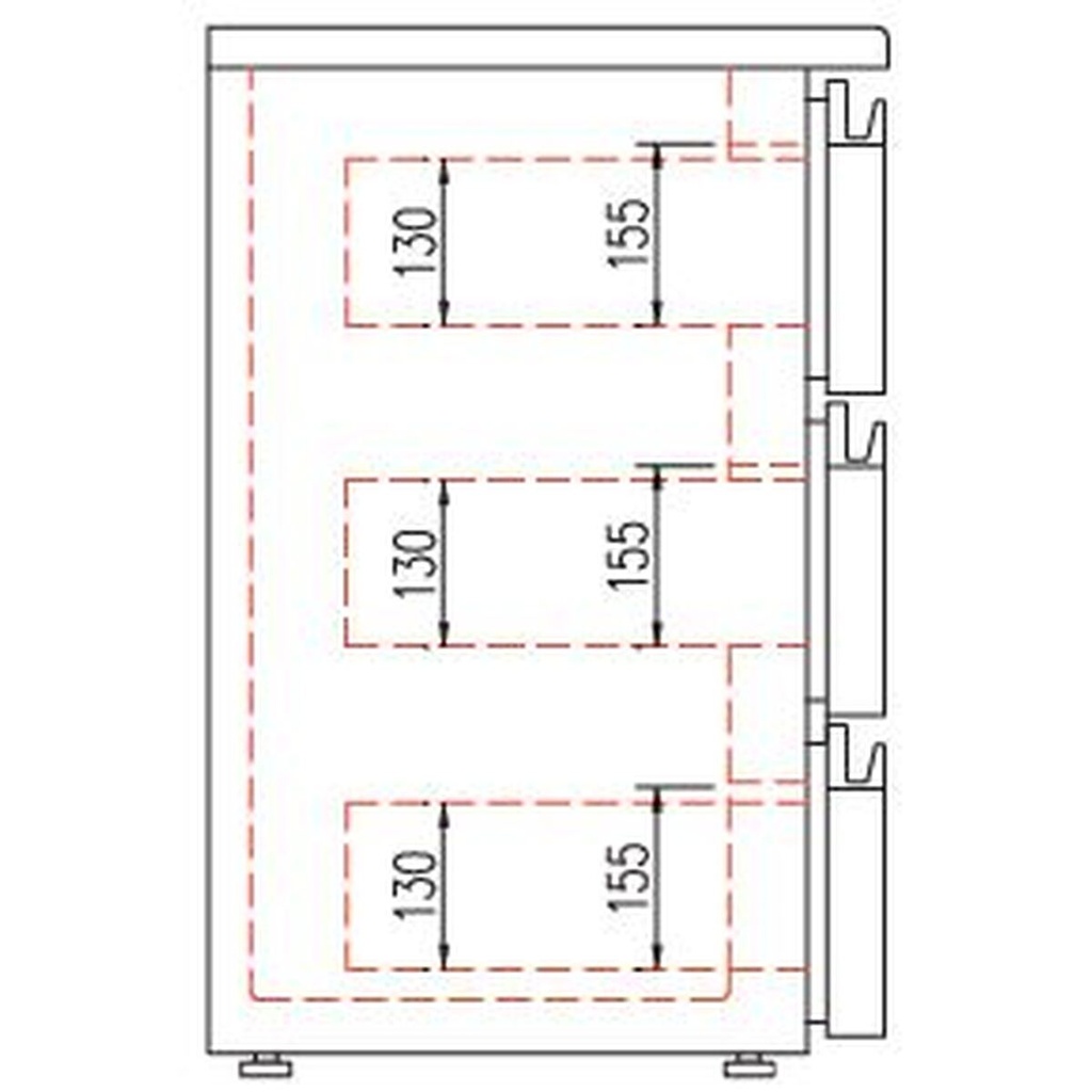 Kit tiroir pour meuble 530 - Snack bar - CORECO - 562471