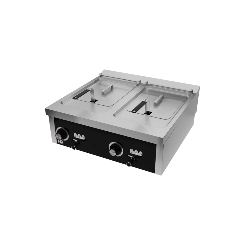 Friteuse  15l+15l triphasée série 750 á poser - HR FAINCA - FD15L15L12T750S