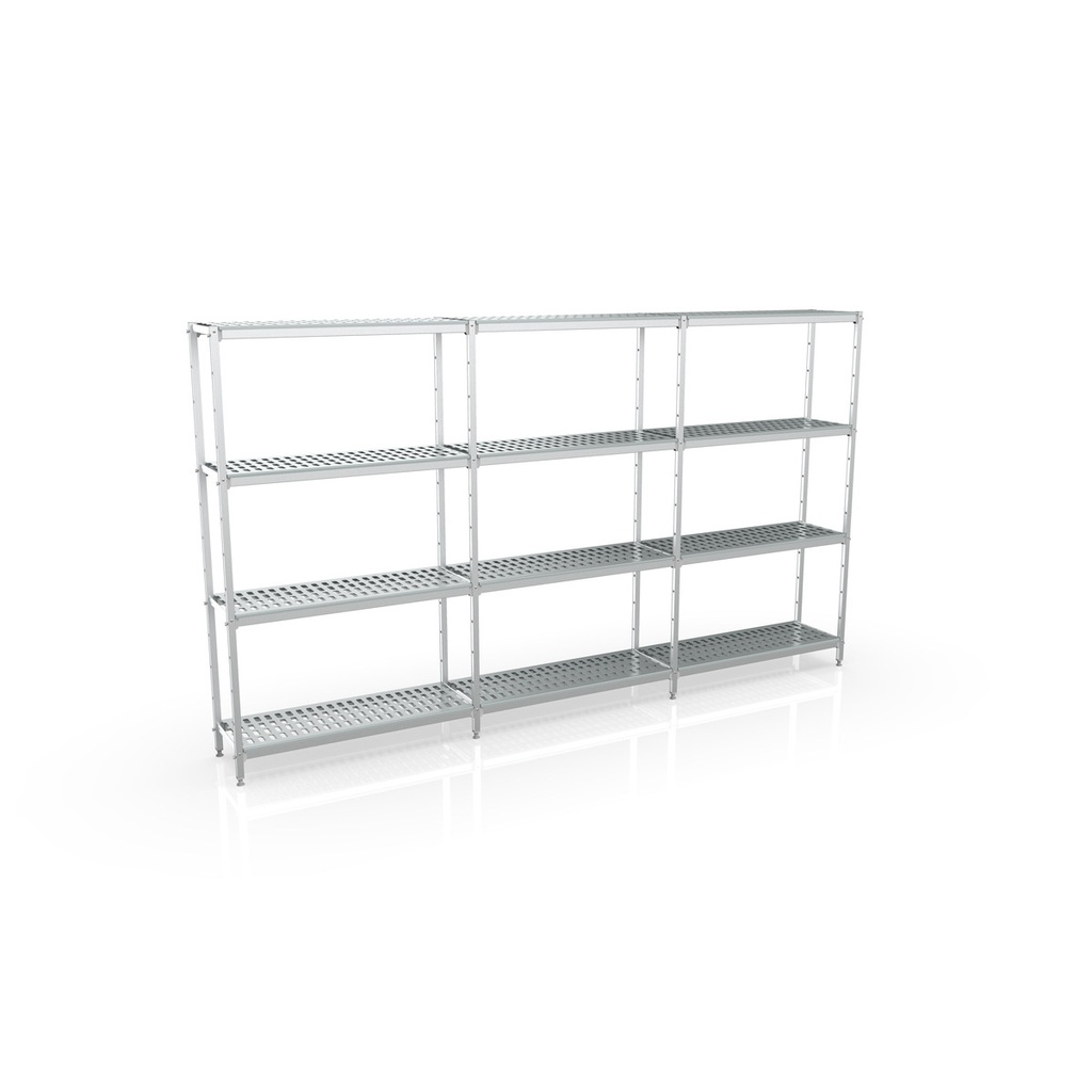 Rayonnage linéaire 3860x1970x500 4 niv - CORECO - L753