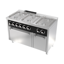 Fourneau "basic" 6 feux vifs s/600 avec four électrique - HR FAINCA - CB6F600HE