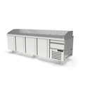 Meuble pizza 800 positif 4 p. + 1 neutre à casiers - CORECO - MR80-265