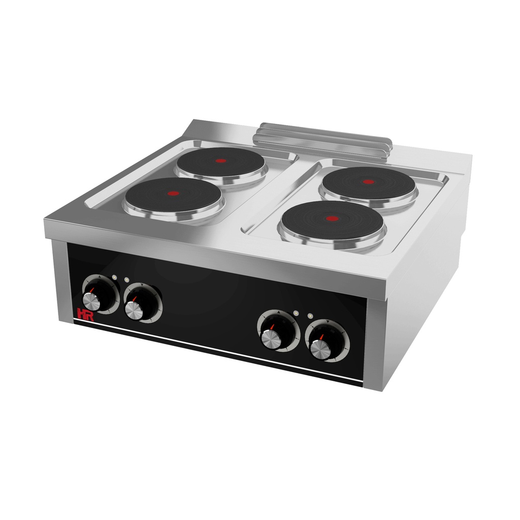 Fourneau électrique 4 plaques s/750 á poser - HR FAINCA - CE4P750S