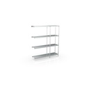 Rayonnage d'angle 2980x1370x400 4 niv - CORECO - A85