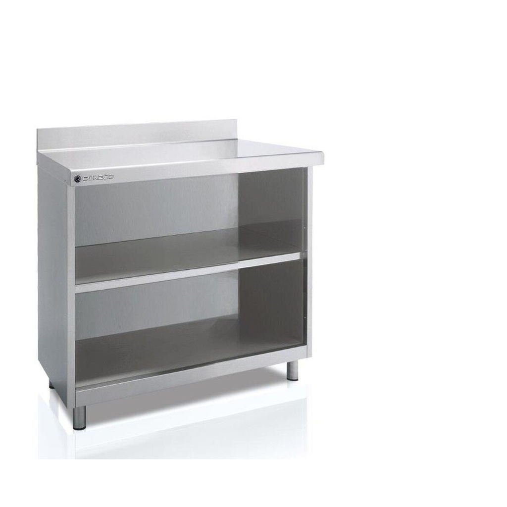 Meuble neutre arrière-bar avec étagère - CORECO - SEFM-60-100-S