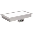 Plaque chaude verre trempé blanc  à encastrer - ERATOS - PCT5GB