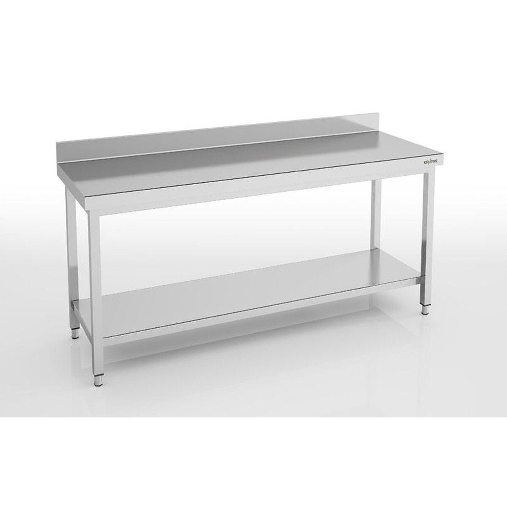 Table adossée série 600 en inox - ERATOS - MMD60-140