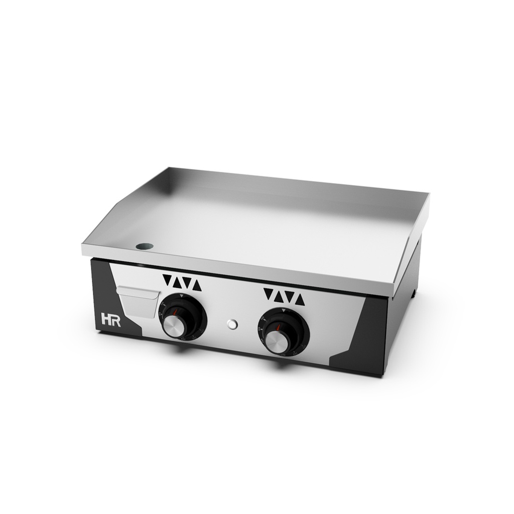 Plancha gaz 15 mm - Revêtement chrome - HR FAINCA - PLC6100CR