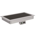 Plaque chaude verre trempé noir  à encastrer - ERATOS - PCT4GN