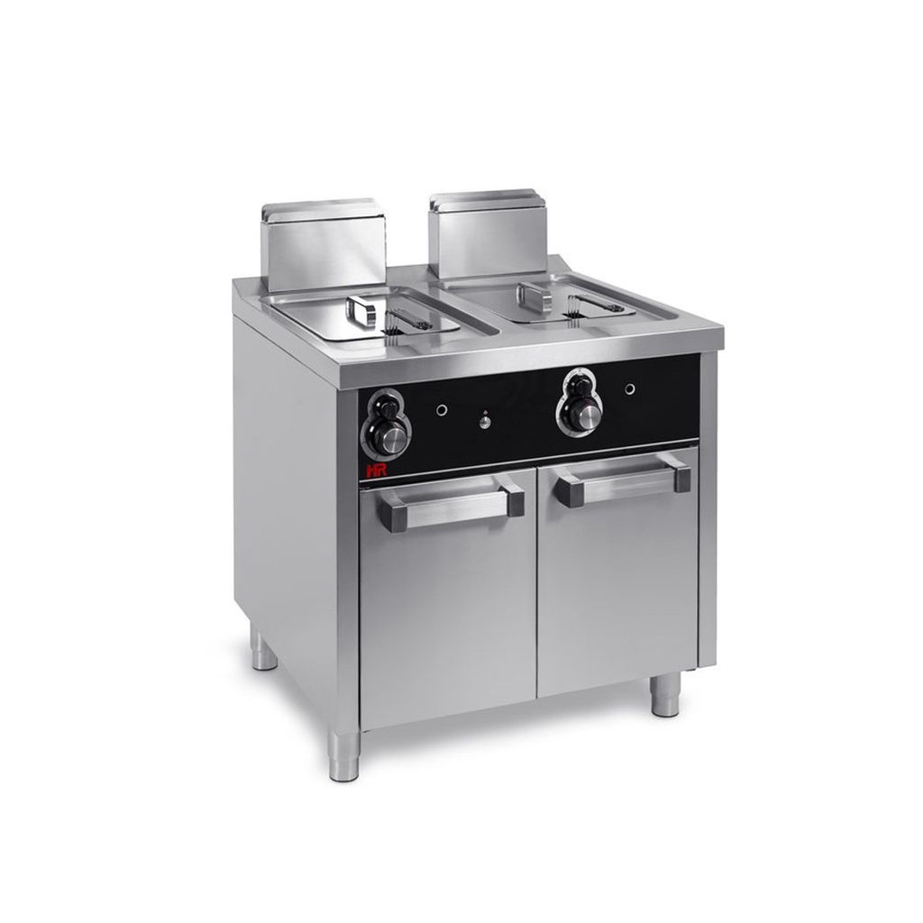 Friteuse á gaz  12l+12l série 750 sur placard - HR FAINCA - FDG12L12L750E