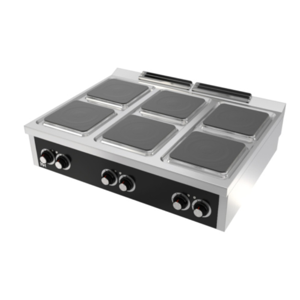 Fourneau 6 plaques s Série 900 à poser - HR FAINCA - CE6P900S