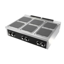 Fourneau 6 plaques s Série 900 à poser - HR FAINCA - CE6P900S