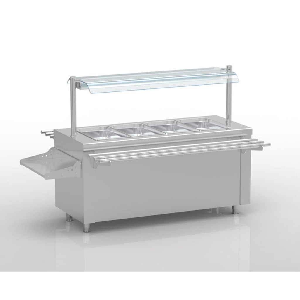 Ilot central ventilé avec bain marie à chaleur sèche - ERATOS - SBVC-160
