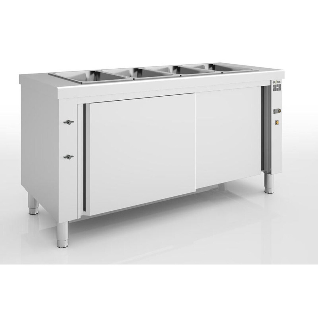 Meuble bain-marie ventilé en inox - ERATOS - MBVN-160