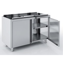 Meuble neutre traversant - Portes battantes - ERATOS - MNBP70-180