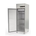 Armoire GN2/1 côtés emboutis positive 1 porte avec roulettes - CORECO - CGR-751-SPF+R