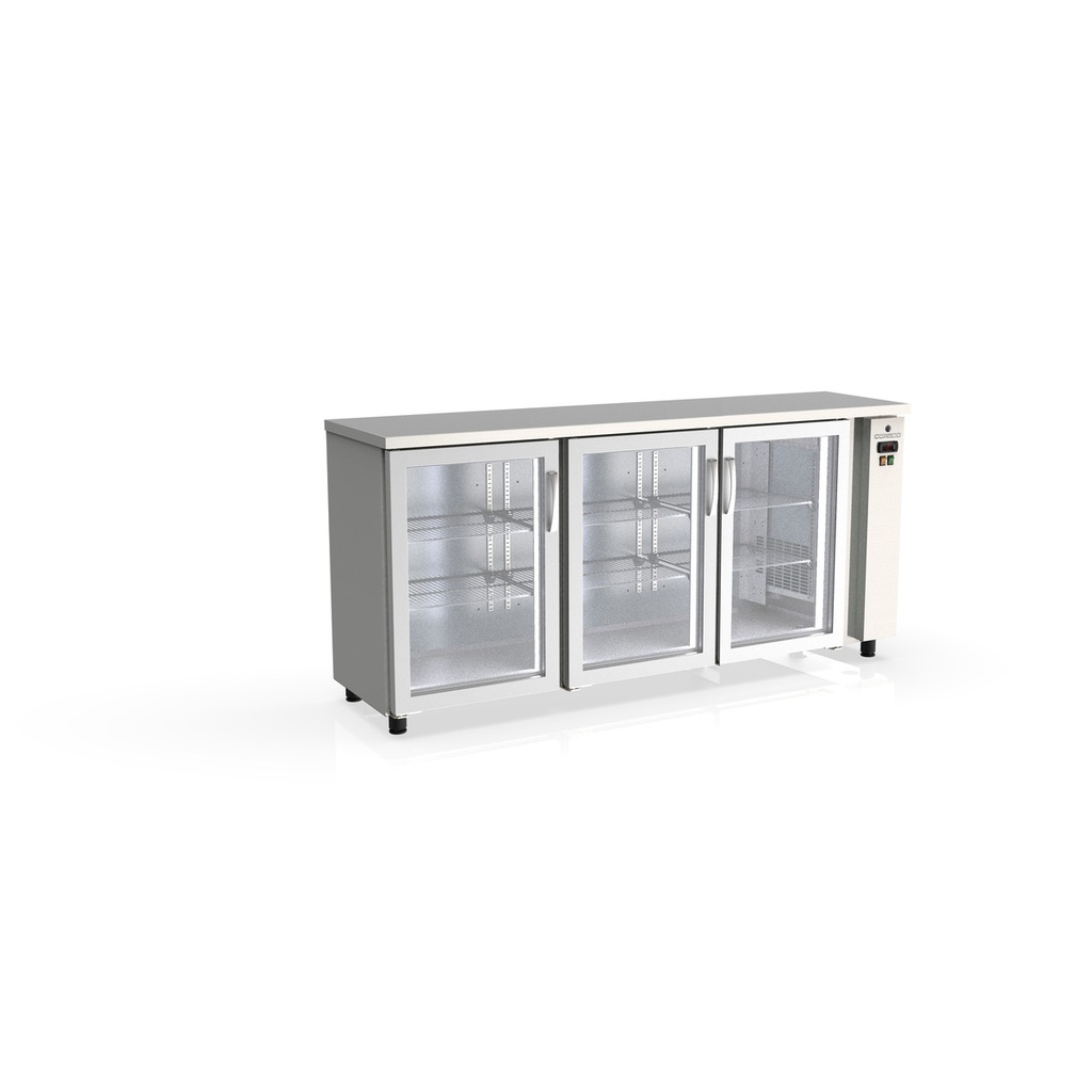 Arrière-bar positif s/gpe 3 p. vitrées battantes - CORECO - SBIEP-190