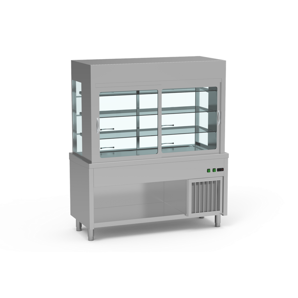 Meuble + vitrine réfrigérée 3 niveaux - ERATOS - SVPN-200