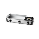 Plancha gaz 15 mm - Revêtement chrome + réchaud - HR FAINCA - PLC8100CRF