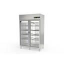 Armoire GN2/1 côtés emboutis positive 2 p. vitrées - CORECO - CGRE-1002-SPF