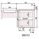 Kit tiroir pour meuble 700 MRG/MCG/MFC - CORECO - 560151