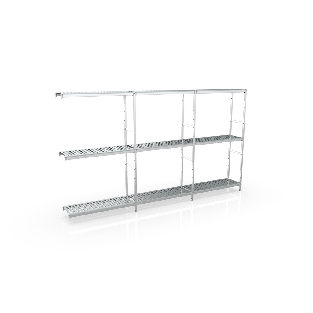 Rayonnage d'angle 4315x1670x500 3 niv - CORECO - A578