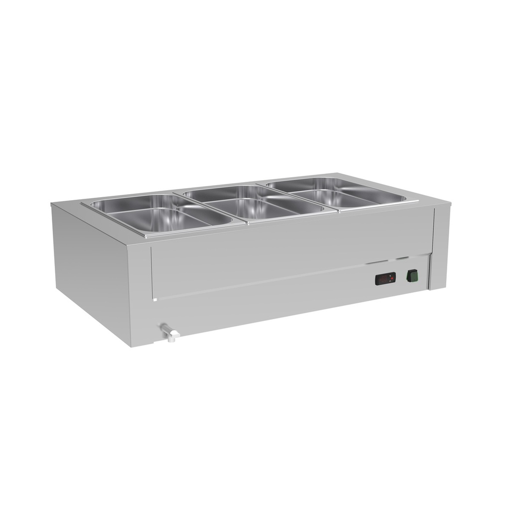 Bain-marie de table à eau - ERATOS - BMMH-3GN