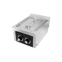 Fourneau "basic" 2 feux vifs s/600 á poser - HR FAINCA - CB2F600S