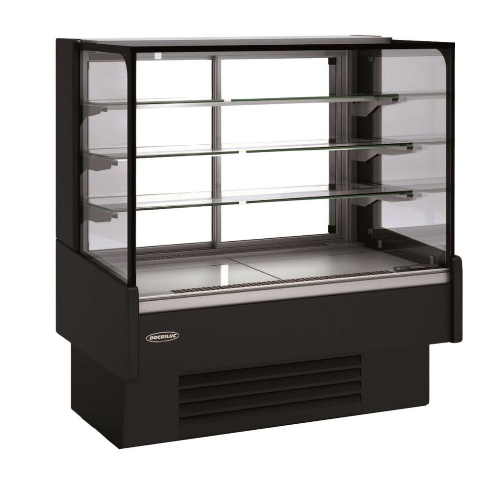 Vitrine libre service avec arrière portes vitrées - DOCRILUC - VVA-6-13-R
