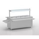 Ilot central ventilé avec bain marie à chaleur sèche - ERATOS - SBVC-225