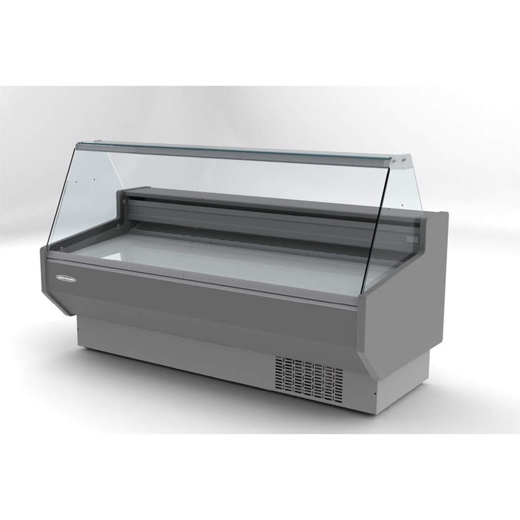 Vitrine horizontale positive prof 800 avec étagère - DOCRILUC - VED-8-20-R