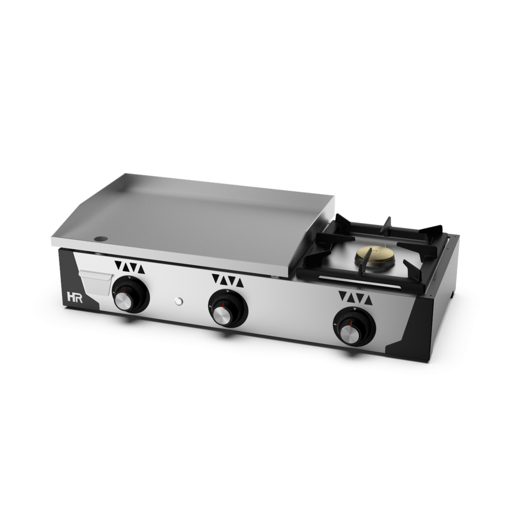 Plancha gaz - Acier rectifié 15 mm + réchaud - HR FAINCA - PLC6100RTF