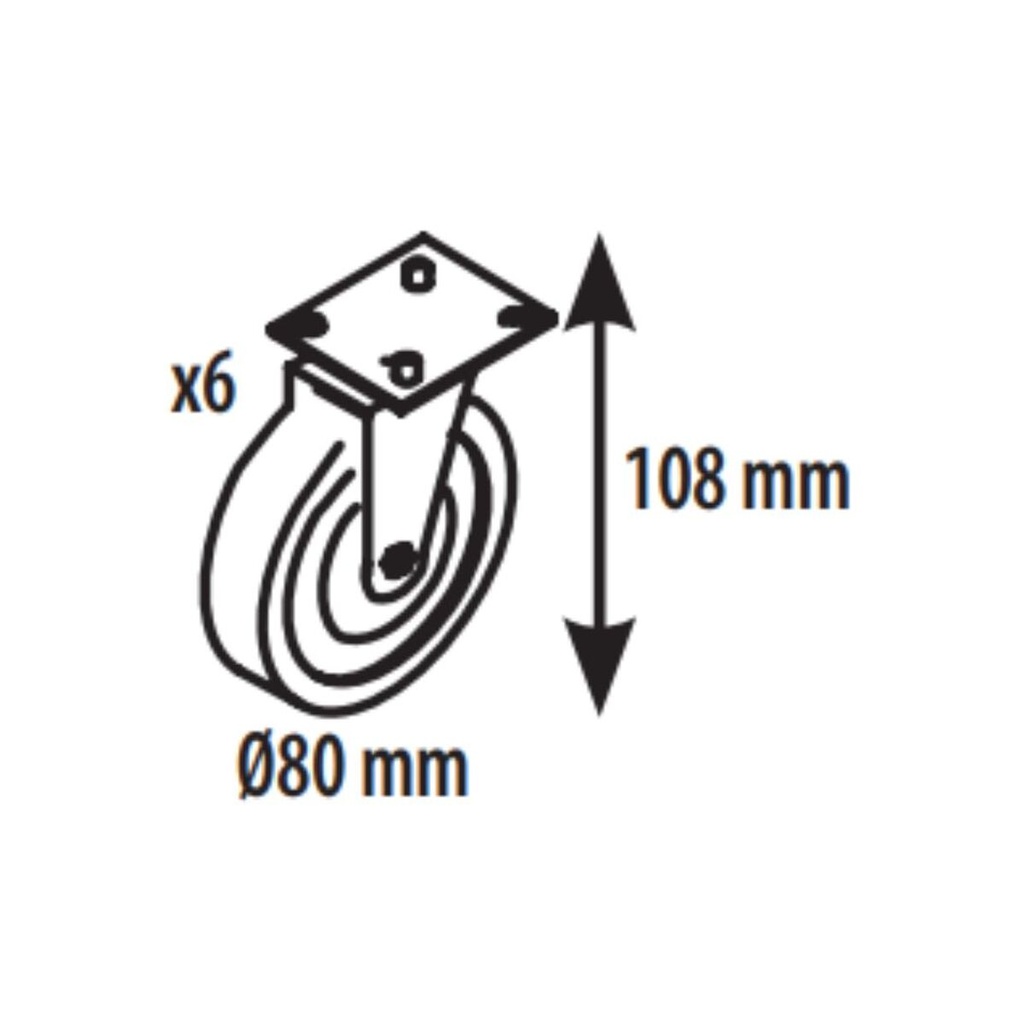 Kit 6 roulettes pour meuble ou armoire Coreco - CORECO - KITR6