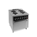 Fourneau électrique 4 plaques s/750 avec four électrique - HR FAINCA - CE4P750H