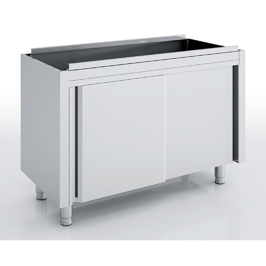 Meuble neutre en inox - Portes coulissantes - ERATOS - MNC70-120