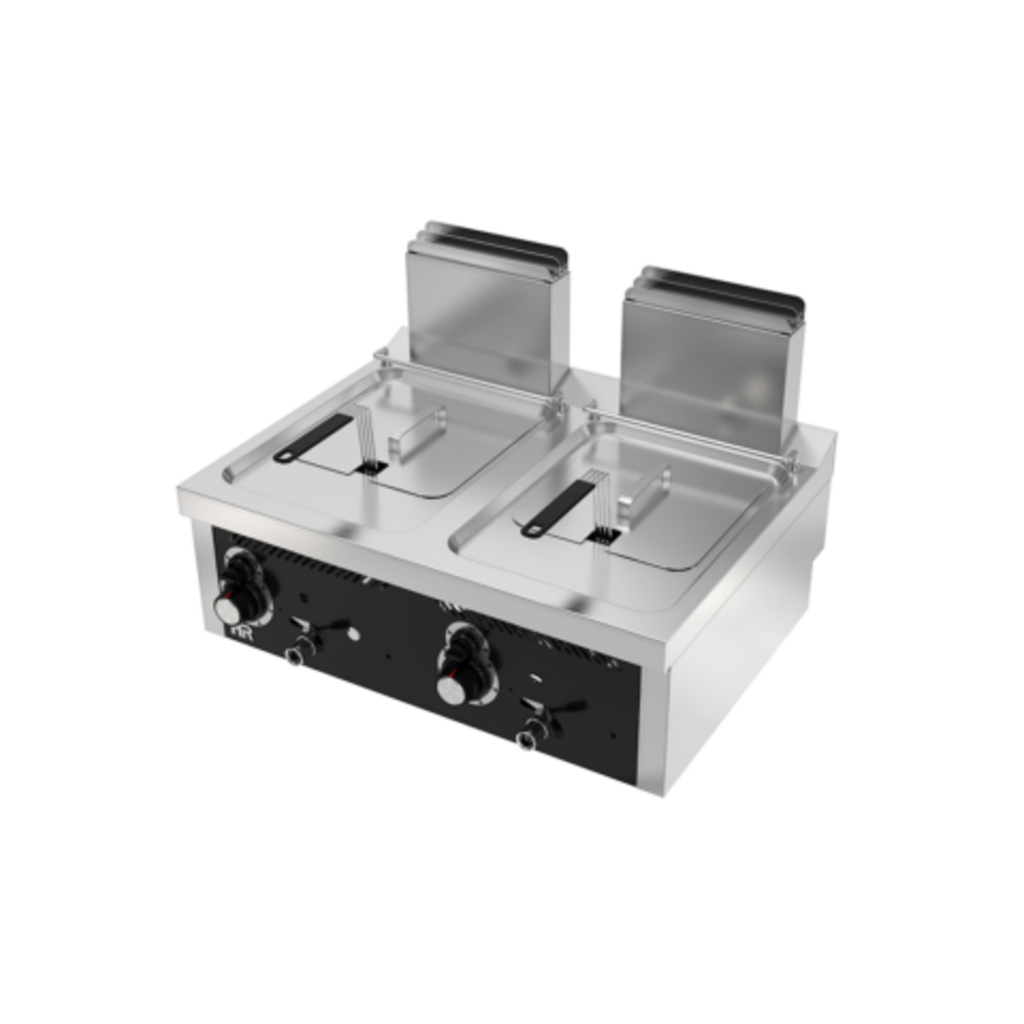 Friteuse á gaz  8l+8l série 600 á poser - HR FAINCA - FDG8L8L600S