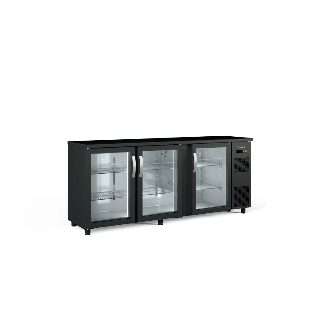 Arrière-bar positif H.820 3 p. vitrées battantes - CORECO - SBE-200