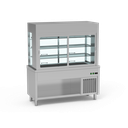 Meuble avec cuve + vitrine réfrigérée 3 niveaux - ERATOS - SVCN-225