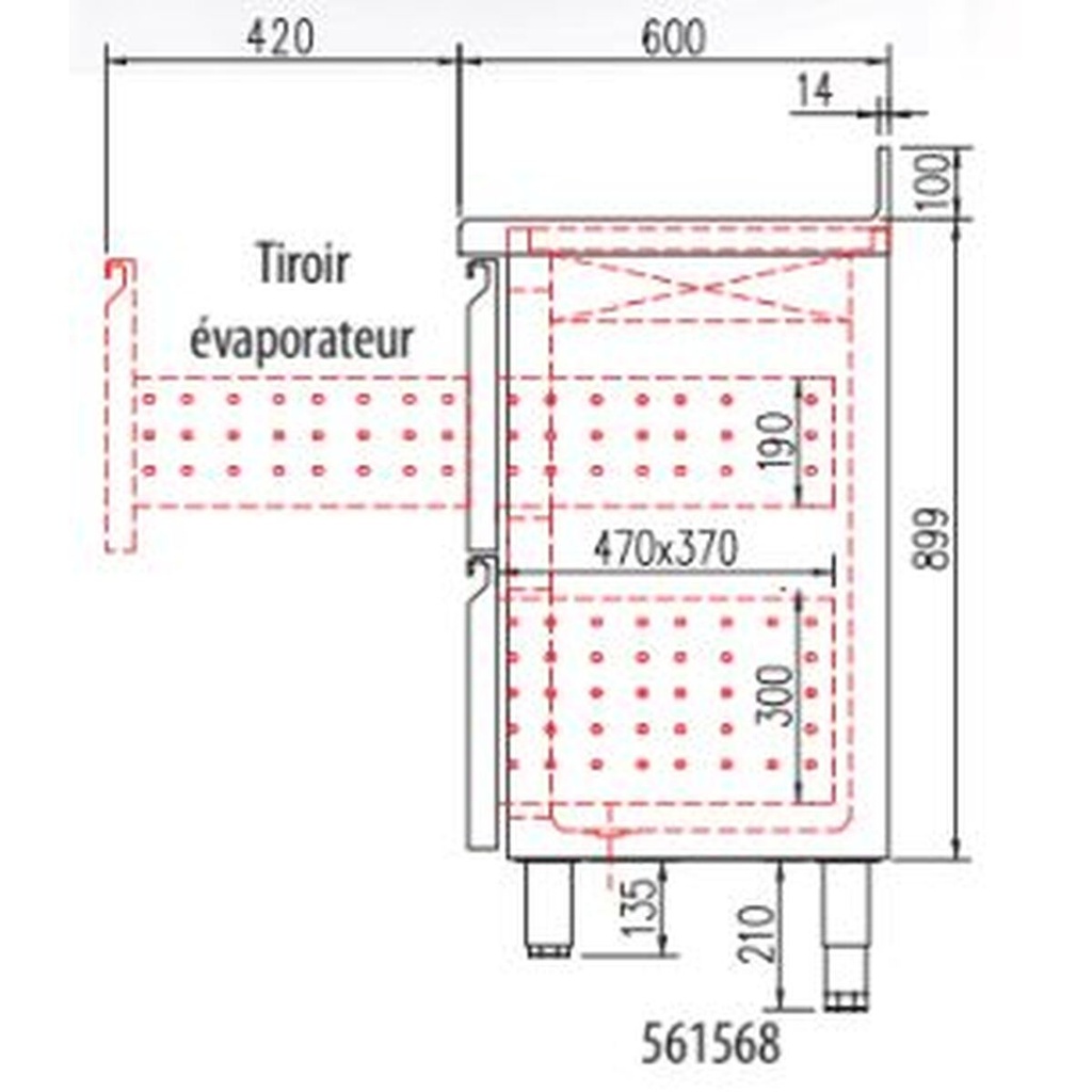 Kit tiroir pour meuble 600 FMR - CORECO - 561568
