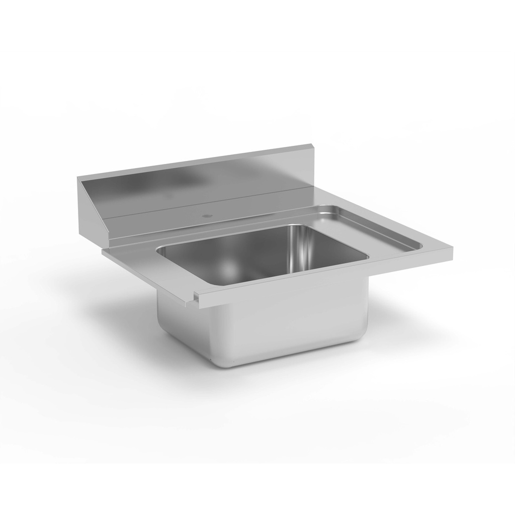 Plan de travail mural de prélavage avec bac - ERATOS - EP-80D