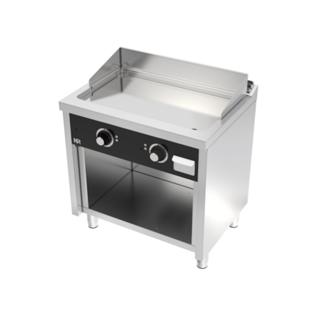 Fry top électrique 800 sur placard 600 chromée - HR FAINCA - FTE6008ECR