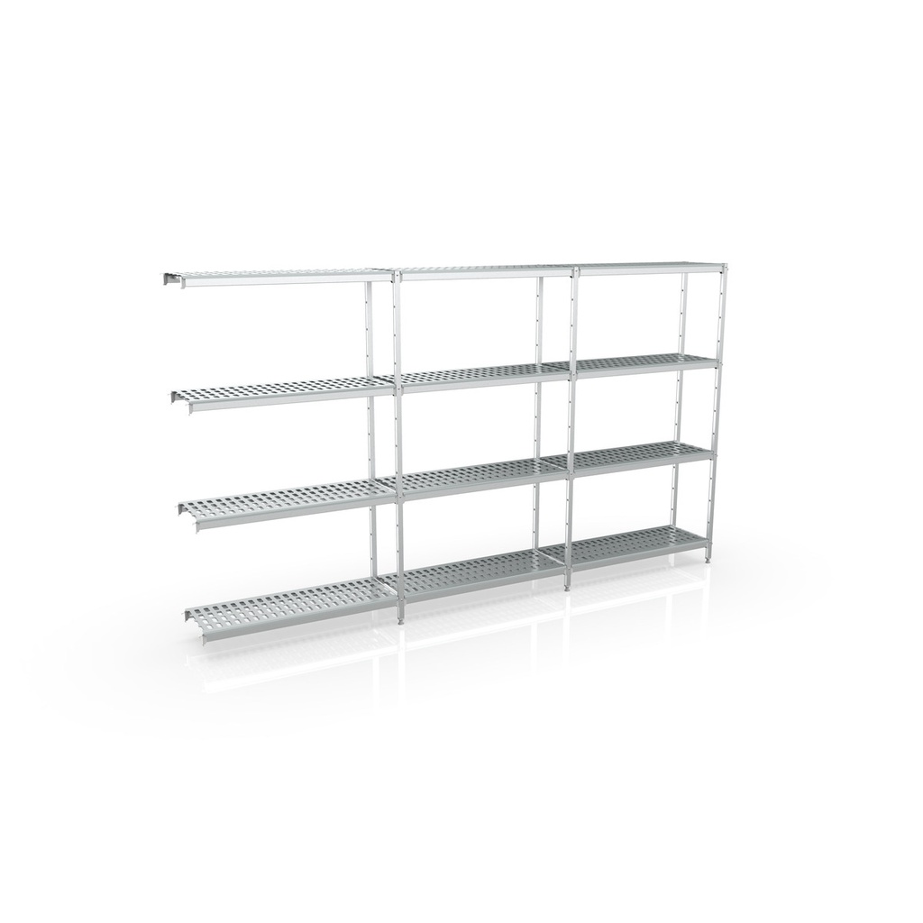 Rayonnage d'angle 3515x1370x500 4 niv - CORECO - A510