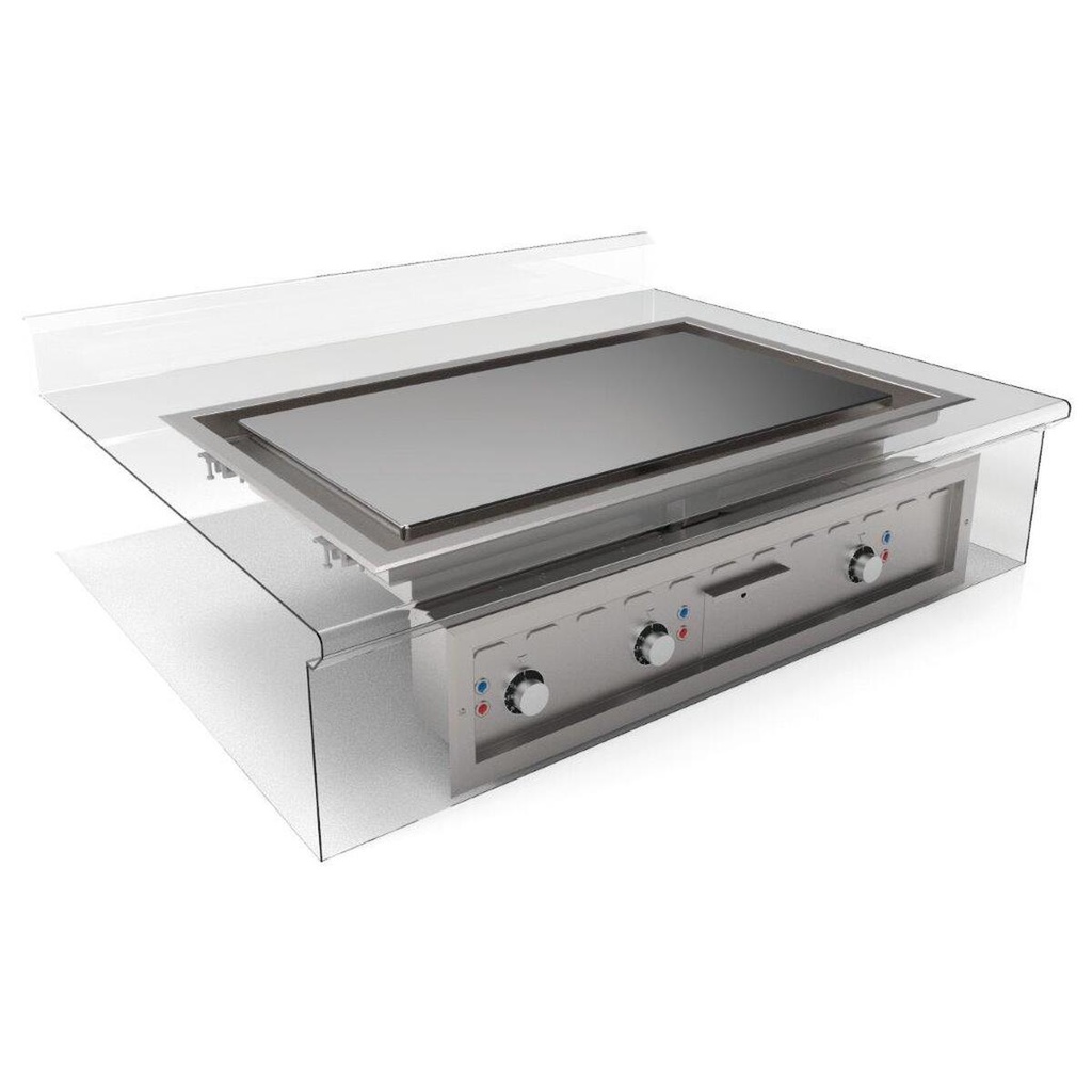 Plaque au chrome électrique encastrable - MIRROR - M1000E-DI